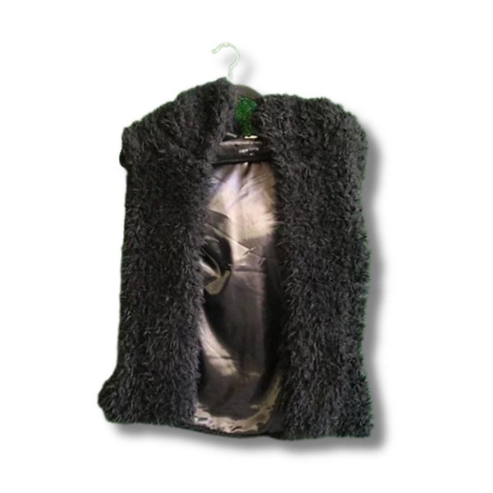 Black Heart Plush Vest